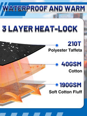Aulock navy stadium blanket highlight waterproof ultrasonic quilting feature