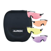 AUROK Trap protective shooting glasses yellow lens enhances contrast for outdoor shooting