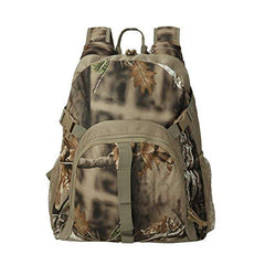 AUSCAMOTEK Camo Backpack front pocket enables quick access to calls and decoys