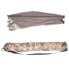 AUSCAMOTEK camo-netting eye-level 3D leaves blend with surroundings.