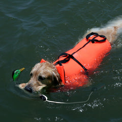 AUSCAMOTEK Duck Dummy Bumper long-throw, end-knob enables extended distance training sessions.