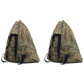 AUSCAMOTEK mesh duck decoys bags with backpack straps for hands-free hunting.