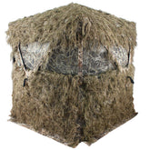 AUSCAMOTEK Scouter ghillie ground blind setup for concealment and quick field readiness