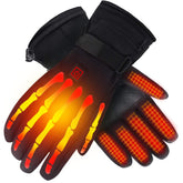 Autocastle heated gloves palm-heat focus keeps hands warm during skiing.