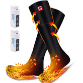 Autocastle heated socks front heat area keeps feet warm during outdoor activities.