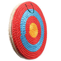 AUVIM archery target straw 1-layer close-up, rustic woven texture for backyard practice.