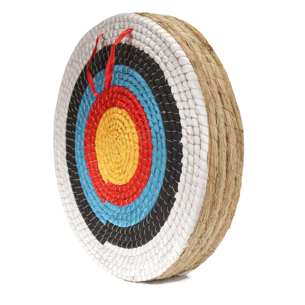 AUVIM archery target straw solid close-up shows handmade durability for practice.