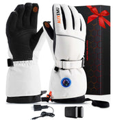 Auxemu heated gloves front view for all-day cold-weather wear