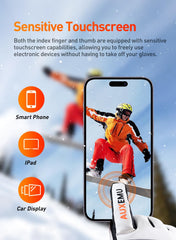 Auxemu heated gloves three heat settings to adapt to cold conditions