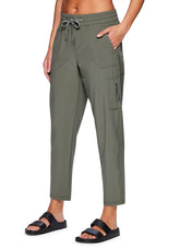 Avalanche Women's Ripstop Pant with UPF 50+ protection on the trail.