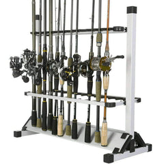 Rack dimensions 27.6 x 26.8 x 12.8 inches with 24-rod capacity