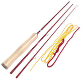Aventik 4ft practice fly rod for beginners with clear casting line for accuracy.