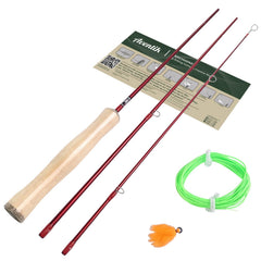 Aventik 4ft 0in practice fly rod for beginners with integrated line and leader