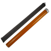 Aventik Eupheng fiberglass rod tube in orange protects your 9ft fly rod during travel.