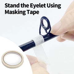 Masking tape included in Aventik Fishing Rod Repair Kit