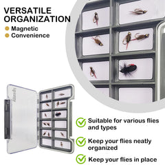 Waterproof seal on Aventik fly box protecting flies and hooks