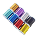 Aventik metallic fishing rod wrapping thread spool - red color
