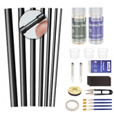 Aventik Fishing Rod Repair Kit contents: carbon tips and epoxy kit