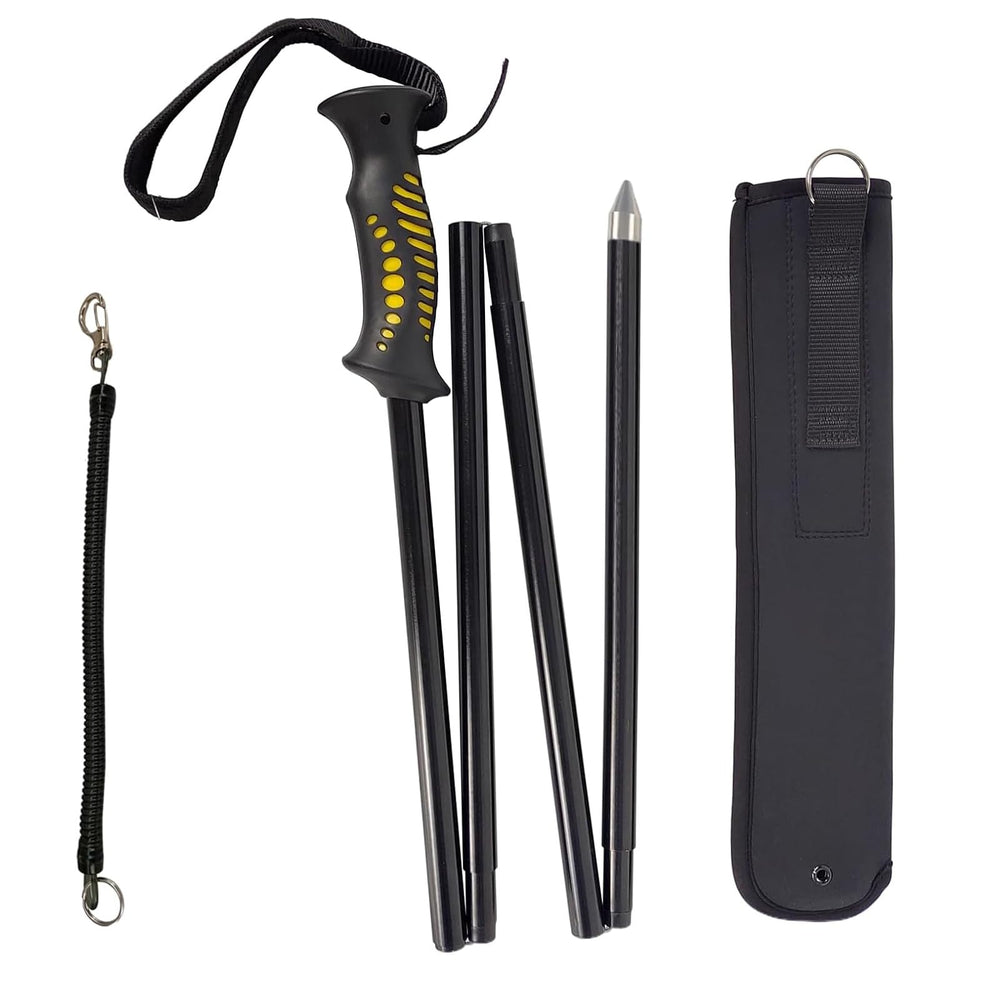Aventik wading staff extended shows reliable river support and balance