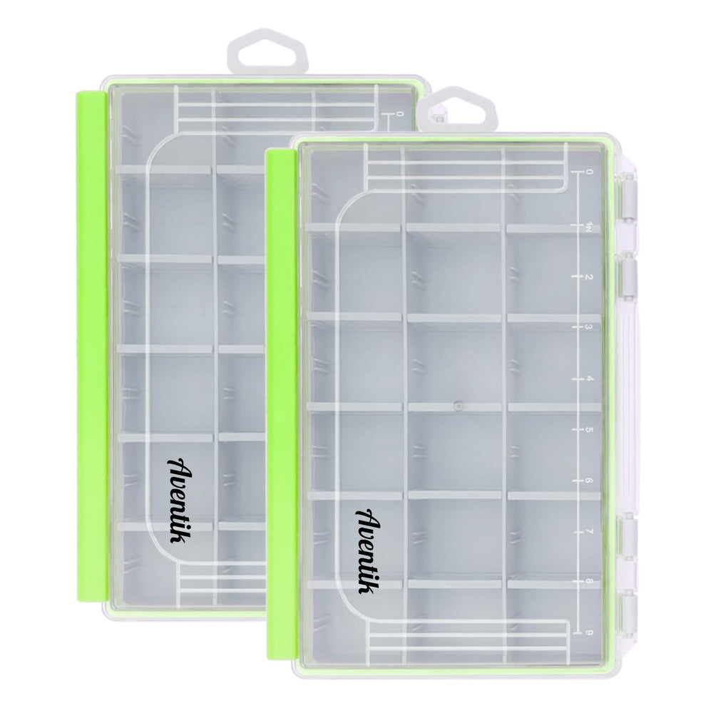 Aventik waterproof tackle box 3600 in yellow with removable dividers