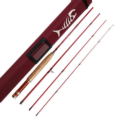 Aventik Whisperer 6ft 01wt compact rod in travel-ready setup for travel anglers.