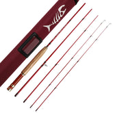 Aventik Whisperer 6'1'' LW0/1 four-piece ultra-light rod ready for travel.