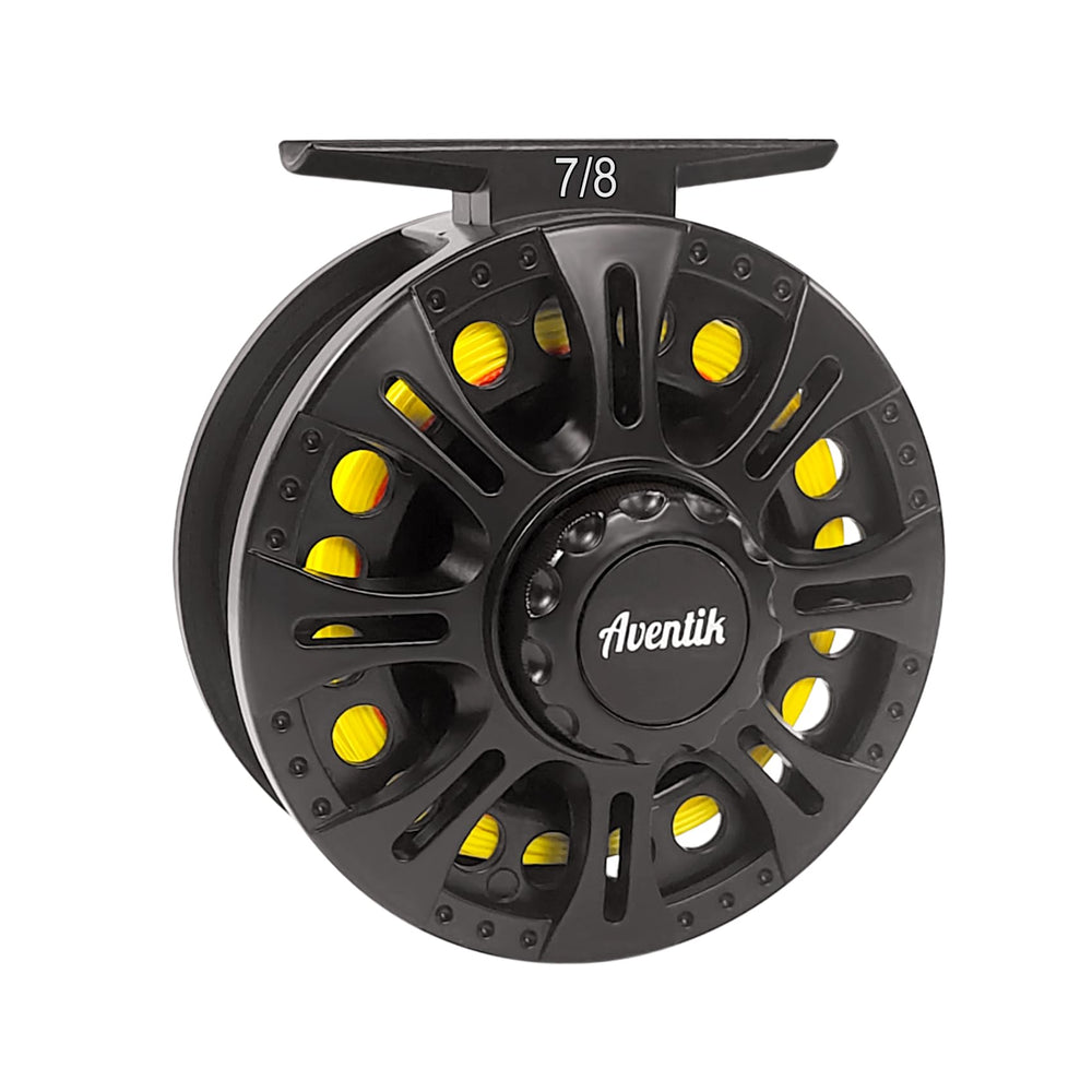 Aventik Z Fly Reel 3/4 graphite center-drag with large arbor for smooth retrieves