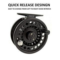 Aventik Z Fly Reel 7/8 graphite center-drag close-up