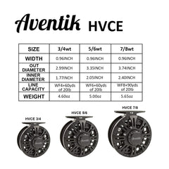 Aventik Z Fly Reel shown with line loaded for quick setup
