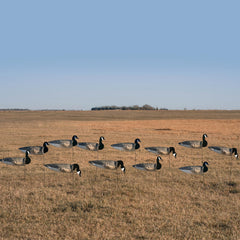 Avery GHG wind decoys with goose heads offer realistic setup and quick deployment