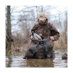 Durable polyester mesh of Avery decoy bag draining water quickly for lighter gear
