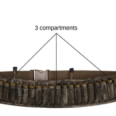 Avery Neoprene Powerbelt water-resistant material keeps gear dry in damp conditions.