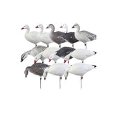 Avery Outdoors Pro-Grade Goose Decoy in snow finish enhances realistic flocking and high visibility.