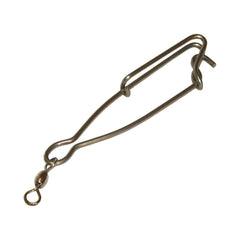 Avery Quicksnap gang clip close-up shows durable stainless steel for open water rigs.