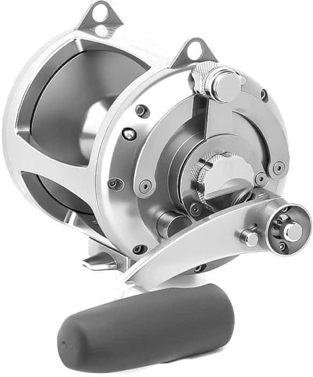 Avet Pro EX Wide 50/2 two-speed reel side view showing high line capacity for large game
