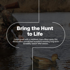 Avian-X Gadwall Drake decoy with remote control for flexible setups.
