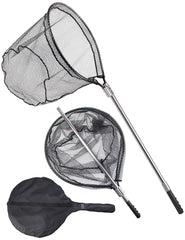 Telescoping handle extended to 94 inches on the landing net