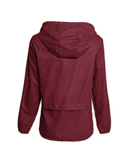 Avoogue rain jacket being worn during hiking for outdoor versatility.