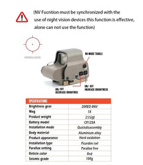 AWETHE EXPS3 GEN2 NV button — switch between day and night vision for versatility.