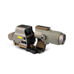 AWETHE G45 5X magnifier adds mid-range clarity for distant targets.