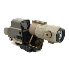 AWETHE G45 5X magnifier adds 2X magnification for mid-range target engagement
