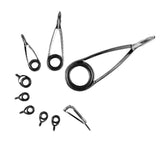 AWHZngE 9Pcs mixed size guides for smoother line flow and improved casting.