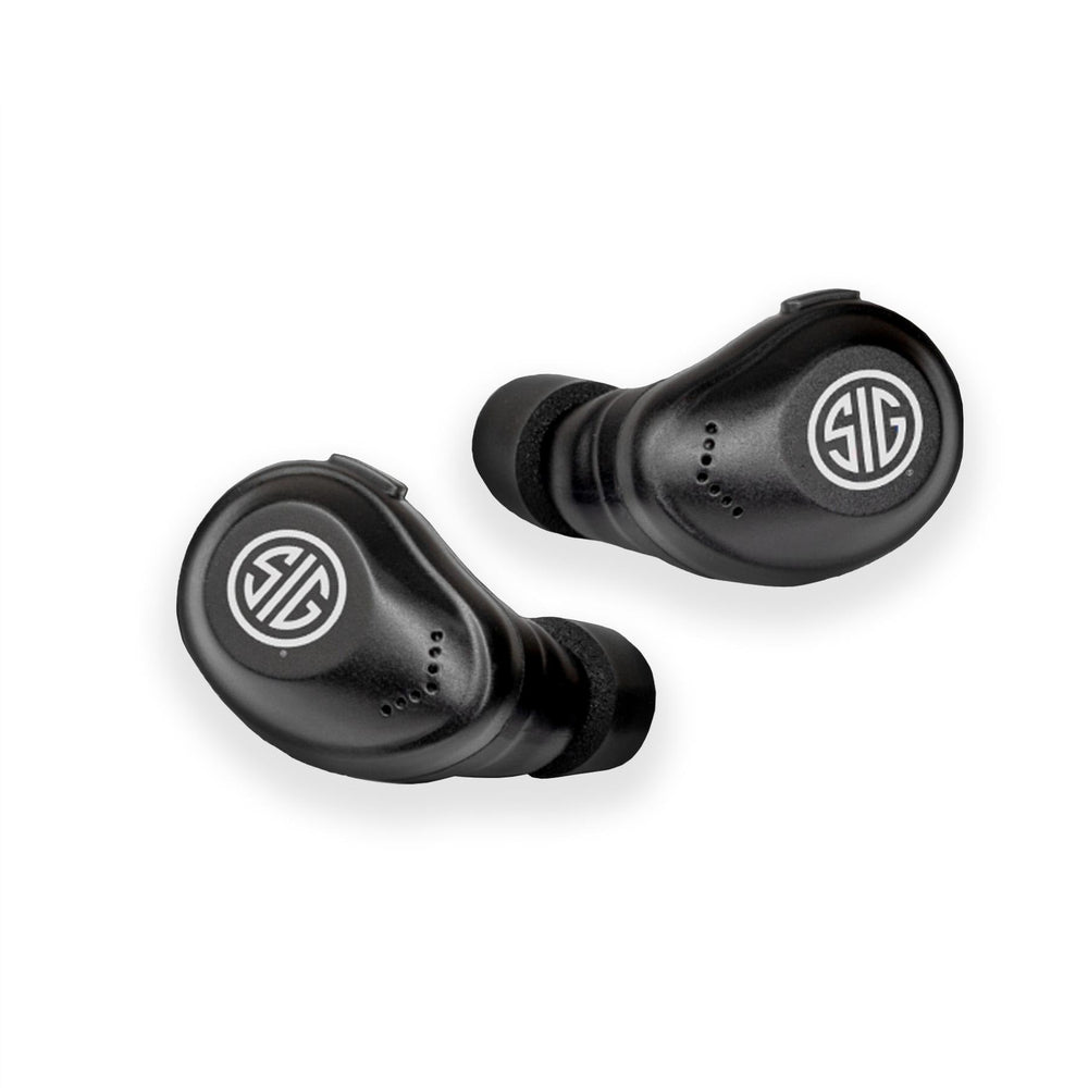 AXIL x SIG SAUER XCOR PRO Ear Buds case charging for extended use