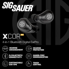 AXIL x SIG SAUER XCOR PRO Ear Buds in-use ambient awareness for safety