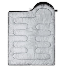 Axolotl sleeping bag purple butterfly closeup, waterproof exterior for damp nights.