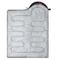 Axolotl sleeping bag laid flat as a blanket for cozy outdoor moments