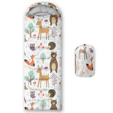 Axolotl sleeping bag side view shows compact, lightweight warmth for camping.
