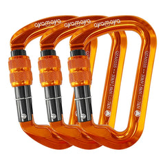 Ayamaya climbing carabiners pack shown for rugged rock climbing adventures.