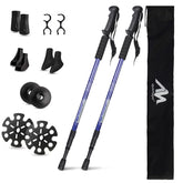 AYAMAYA hiking poles extended length demonstrating adjustable reach for tall hikers