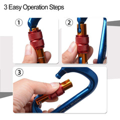 AYAMAYA Munter hitch-compatible carabiner for quick rope setups.